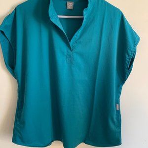 Vineyard Vines Teal V-Neck Cap Sleeve Top